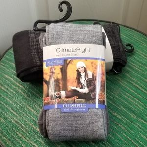 Tights 2 pr NWT CuddlDuds Climate Right